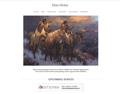 Don Oelze new website